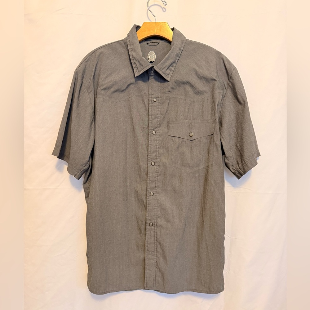 Club Ride Apparel Charcoal Button-Down Shirt